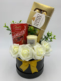Mini Ferrero Rocher, Red Lindt Lindor and Yankee Candle Hat Box