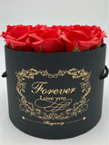 Red Roses in a round presentation box