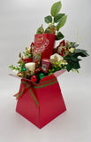 Red Lindt Lindor and Yankee Candles Christmas Festive Bouquet
