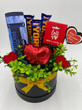 Men's Valentines Day Hat Box Gift Hamper